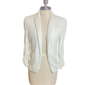 Generation Love NWT White Serafina Sequin Small Blazer Classic STUNNING DEAL